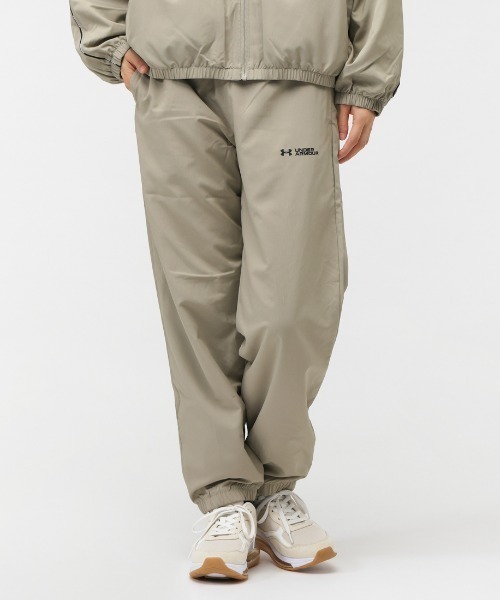 UNDER ARMOUR（アンダーアーマー）の「アンダーアーマー  UAトリコット ライナー ウーブン パンツ（その他パンツ・レディース・ベージュ/ブラック・M/L/S/XL）」の2枚目の写真