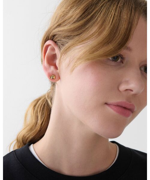 【新品未使用】kate spade スヌーピー アシンメトリー ピアス セール】スヌーピー アシンメトリー ピアス（ピアス（両耳用））｜kate