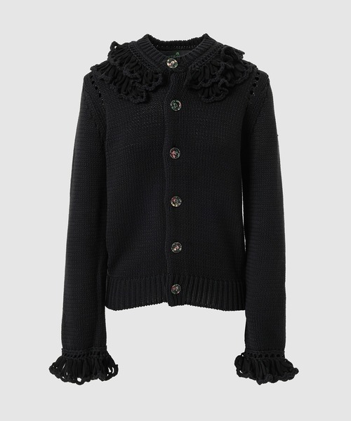 ANREALAGE（アンリアレイジ）の「FRILL CARDIGAN（カーディガン/ボレロ・レディース・ブラック/ホワイト・ONE SIZE）」の2枚目の写真