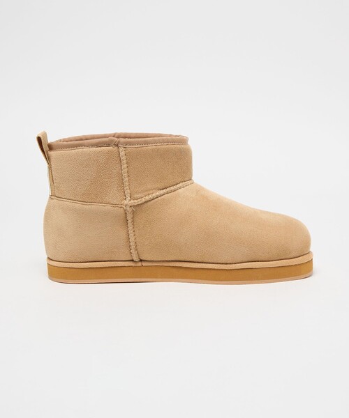 CITEN（シテン）の「<CITEN>フェイクムートンショートブーツ（ブーツ・レディース・グレー系/ベージュ・S/L/M）」の6枚目の写真