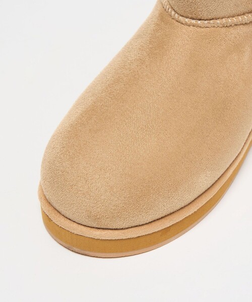 CITEN（シテン）の「<CITEN>フェイクムートンショートブーツ（ブーツ・レディース・グレー系/ベージュ・S/L/M）」の10枚目の写真