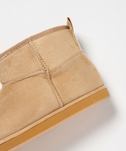 CITEN（シテン）の「<CITEN>フェイクムートンショートブーツ（ブーツ・レディース・グレー系/ベージュ・S/L/M）」の11枚目の写真