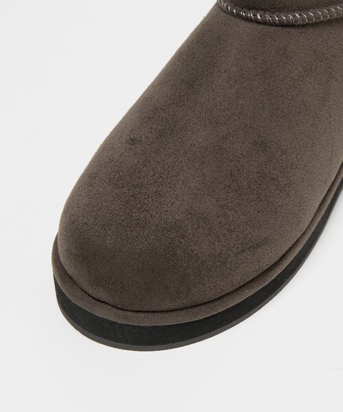 CITEN（シテン）の「<CITEN>フェイクムートンショートブーツ（ブーツ・レディース・グレー系/ベージュ・S/L/M）」の15枚目の写真