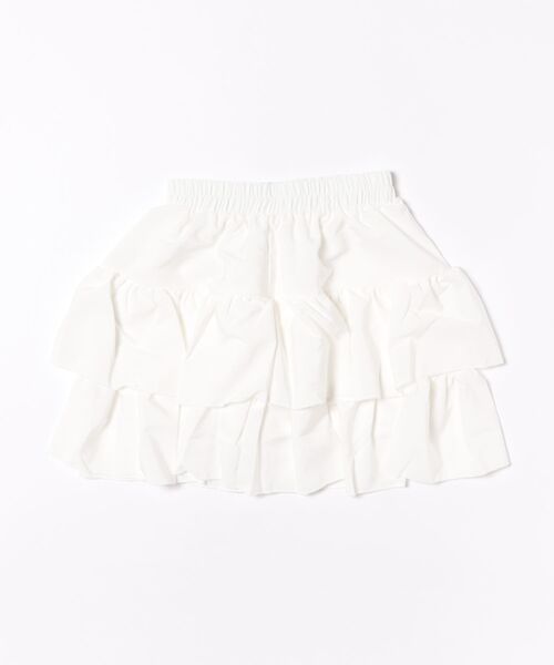 VIBGYOR Women(ヴィブジョー ウィメン)の「【Mayree】ティアード ミニ スカート インナーパンツ付き(スカート・レディース・ホワイト/ブラック・SMALL/MEDIUM/LARGE)」の7枚目の写真