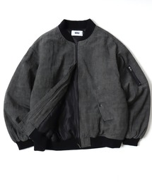 MRU（エムアールユー）の「2026SS MRU/エムアールユー オーバーサイズ ヴィンテージ加工 MA-1 中綿ブルゾン ミリタリージャケット レディース メンズ（MA-1）」