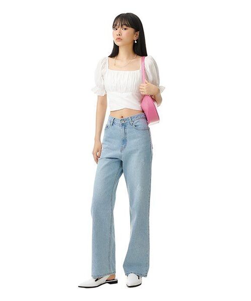 AVANDRESS(アバンドレス )の「BACK RIBBON SQUARE Short-sleeve BLOUSE WHITE(シャツ/ブラウス・レディース・その他・FREE)」の11枚目の写真