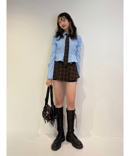 jouetie(ジュエティ)の「レイヤードスリーブシャーリングブラウス(シャツ/ブラウス・レディース・オフホワイト/ブルー/ピンク・MEDIUM)」の4枚目の写真