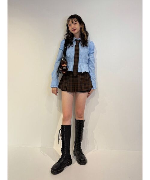 jouetie(ジュエティ)の「レイヤードスリーブシャーリングブラウス(シャツ/ブラウス・レディース・オフホワイト/ブルー/ピンク・MEDIUM)」の5枚目の写真