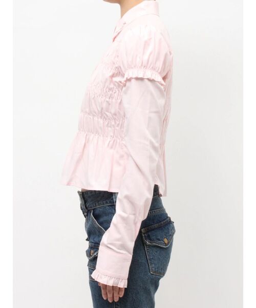 jouetie(ジュエティ)の「レイヤードスリーブシャーリングブラウス(シャツ/ブラウス・レディース・オフホワイト/ブルー/ピンク・MEDIUM)」の7枚目の写真