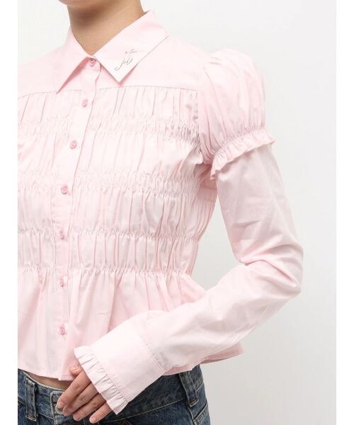 jouetie(ジュエティ)の「レイヤードスリーブシャーリングブラウス(シャツ/ブラウス・レディース・オフホワイト/ブルー/ピンク・MEDIUM)」の10枚目の写真