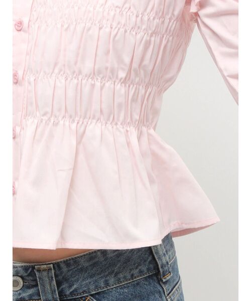 jouetie(ジュエティ)の「レイヤードスリーブシャーリングブラウス(シャツ/ブラウス・レディース・オフホワイト/ブルー/ピンク・MEDIUM)」の11枚目の写真