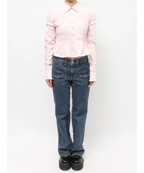 jouetie(ジュエティ)の「レイヤードスリーブシャーリングブラウス(シャツ/ブラウス・レディース・オフホワイト/ブルー/ピンク・MEDIUM)」の13枚目の写真