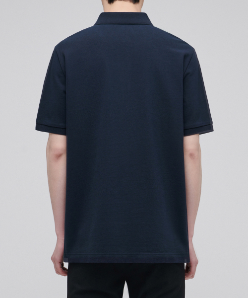 MUSINSA STANDARD（ムシンサスタンダード）の「ベーシックピケポロシャツ【ネイビー】（ポロシャツ・メンズ・その他・SMALL/MEDIUM/LARGE/X-LARGE/XX-LARGE/XXX-LARGE）」の3枚目の写真