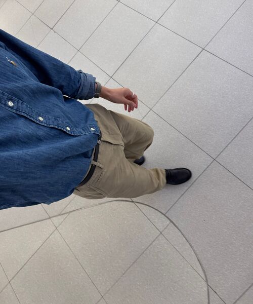 MUSINSA STANDARD（ムシンサスタンダード）の「ホワイトサテンオフィサーパンツ [サンドベージュ]（その他パンツ・メンズ・その他・26/27/28/36/40/29/30/31/32/33/34/38/42）」の8枚目の写真
