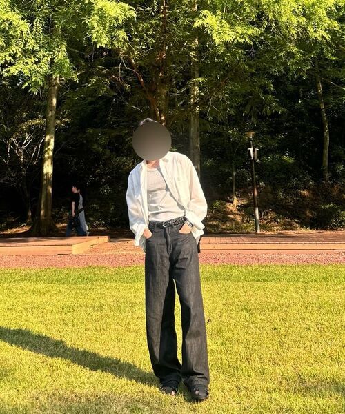 MUSINSA STANDARD（ムシンサスタンダード）の「リネンライクエクストラワイドデニムパンツ[ディープインディゴ]（デニムパンツ・メンズ・その他・26/27/28/29/36/34/32/30/31/33/40/38/42）」の7枚目の写真