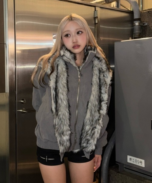 ダブルカラーファージャケット（テーラードジャケット）｜KsG