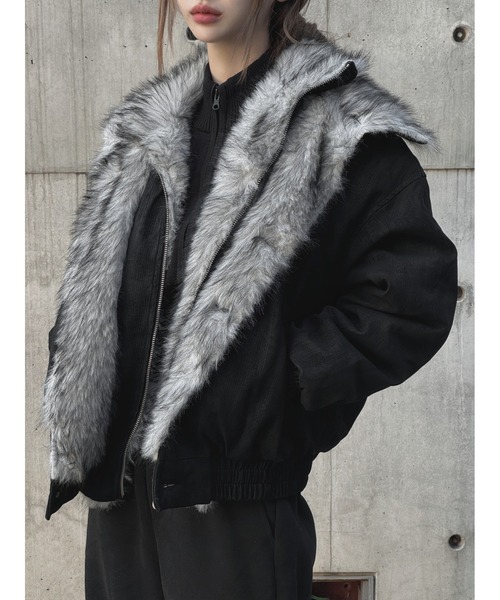 ダブルカラーファージャケット（テーラードジャケット）｜KsG