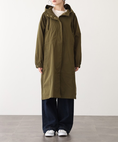 OMNES（オムネス）の「撥水加工マウンテンパーカー ロング（マウンテンパーカー・レディース・キャメル/カーキ・M）」の11枚目の写真