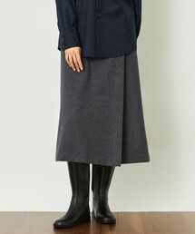 MACKINTOSH PHILOSOPHY | GREY LABEL ウールフラノラップスカート(スカート)