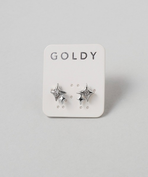 GOLDY(ゴールディ)の「プチ グリーム ピアス(ピアス(両耳用)・レディース・シルバー/ゴールド/シルバー×ゴールド・FREE)」の8枚目の写真