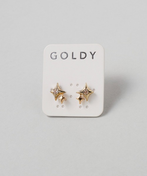 GOLDY(ゴールディ)の「プチ グリーム ピアス(ピアス(両耳用)・レディース・シルバー/ゴールド/シルバー×ゴールド・FREE)」の9枚目の写真