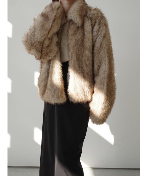 エコファージャケット / ベージュ（ステンカラーコート）｜amel