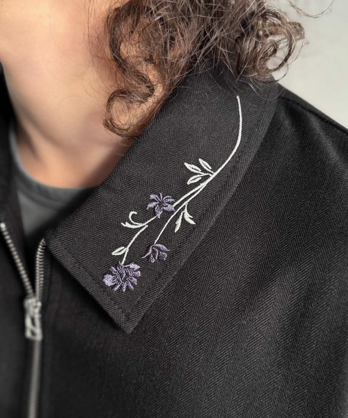 Classical Origin(クラシカルオリジン)の「「高見え確定。」刺繍デザインジップシャツ/Embroidered Design Zip Shirt(シャツ/ブラウス・メンズ・ブラック/グレー・LARGE/SMALL/MEDIUM)」の18枚目の写真