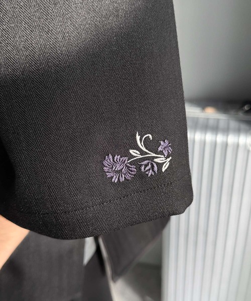Classical Origin(クラシカルオリジン)の「「高見え確定。」刺繍デザインジップシャツ/Embroidered Design Zip Shirt(シャツ/ブラウス・メンズ・ブラック/グレー・LARGE/SMALL/MEDIUM)」の20枚目の写真