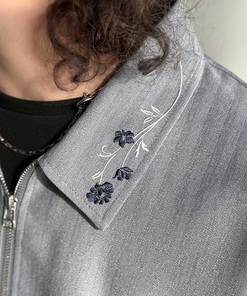 Classical Origin(クラシカルオリジン)の「「高見え確定。」刺繍デザインジップシャツ/Embroidered Design Zip Shirt(シャツ/ブラウス・メンズ・ブラック/グレー・LARGE/SMALL/MEDIUM)」の19枚目の写真
