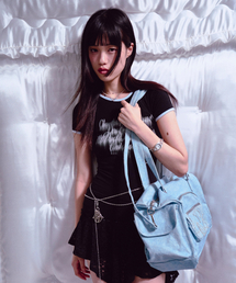 PRENDA（プレンダ）の「LETTERING 97 RAGLAN RINGER TEE BLACK（Tシャツ/カットソー）」