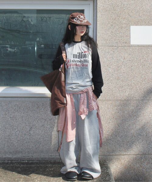 MILLION DAY(ミリオンデイ)の「Eighty Raglan Long Sleeve(Tシャツ/カットソー・レディース・グレー/ホワイト・LARGE/X-LARGE/MEDIUM)」の3枚目の写真