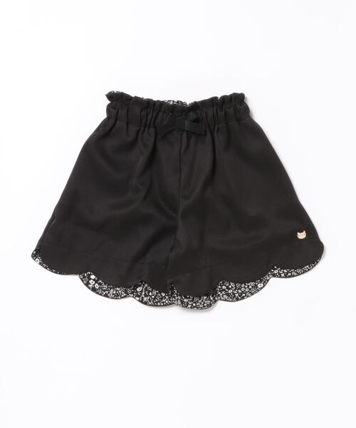nino(ニノ)の「スカラップ ショートパンツ(その他パンツ・キッズ・ブラック・130cm/140cm/150cm)」の1枚目の写真