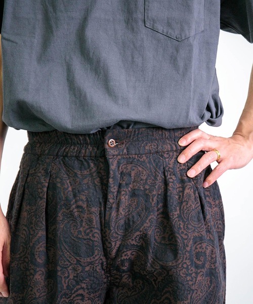 SPELLBOUND（スペルバウンド）の「[SPELLBOUND / スペルバウンド] オーガニックペイズリージャカード フェザーパンツ（その他パンツ・メンズ・ブラウン系その他・32inch/30inch）」の10枚目の写真