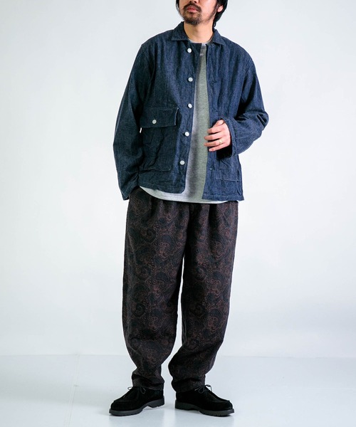 SPELLBOUND（スペルバウンド）の「[SPELLBOUND / スペルバウンド] オーガニックペイズリージャカード フェザーパンツ（その他パンツ・メンズ・ブラウン系その他・32inch/30inch）」の5枚目の写真