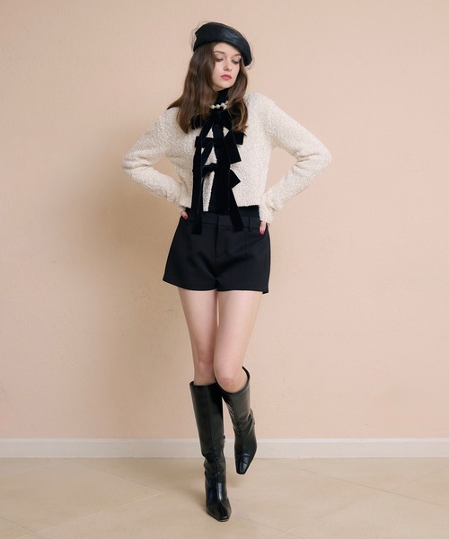 フロントリボンニットトップス（ニット/セーター）｜EIMY ISTOIRE