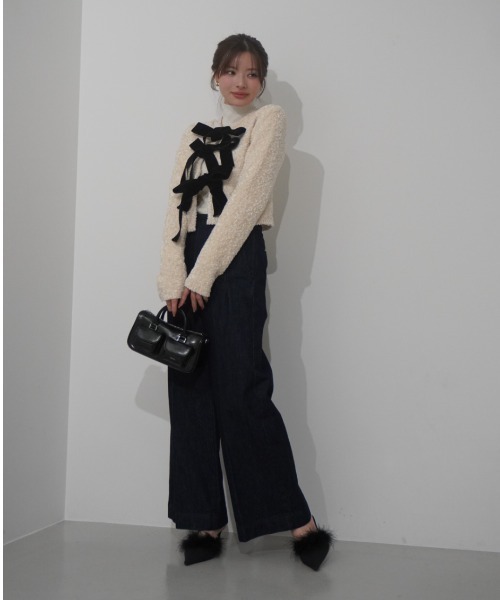 フロントリボンニットトップス（ニット/セーター）｜EIMY ISTOIRE