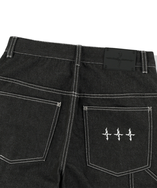 NOT4NERD(ノットフォーナード)の「Stitch Double Knee Denim Pants - Black(デニムパンツ・レディース・その他・LARGE/X-LARGE/MEDIUM)」の13枚目の写真