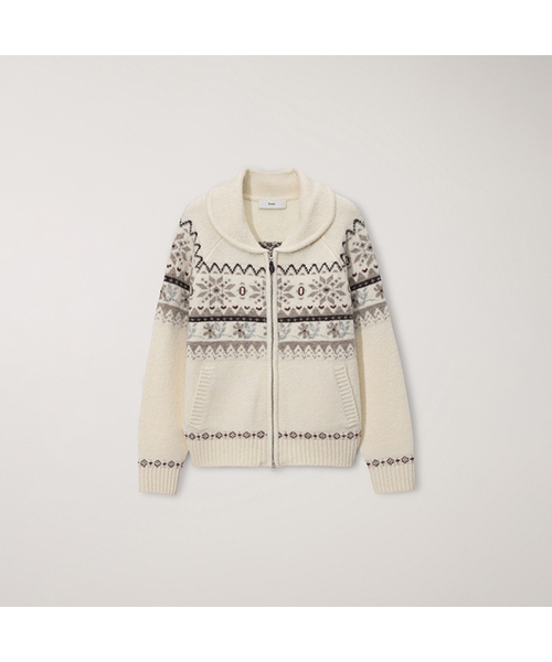 UNISEX COWICHAN CARDIGAN_UDSW5D121_IVORY