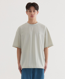 シンボルクールテックTシャツライトカーキ