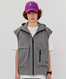 GOLDEN SNSHINE（ゴールデン サンシャイン）の「Utility hood vest_Grey（ベスト）」