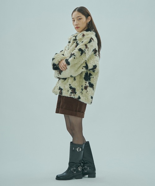 ROSE BUD(ローズバッド)の「FAUX FUR COAT(その他アウター・レディース・オフホワイト/ブラウン・ONE SIZE)」の12枚目の写真