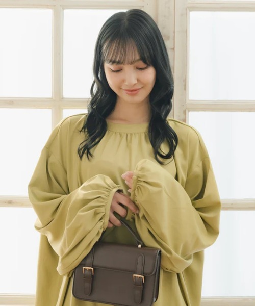 amr.(アムレ)の「バルーンスリーブロングワンピース(ワンピース・レディース・グリーン/ブラウン・FREE)」の19枚目の写真