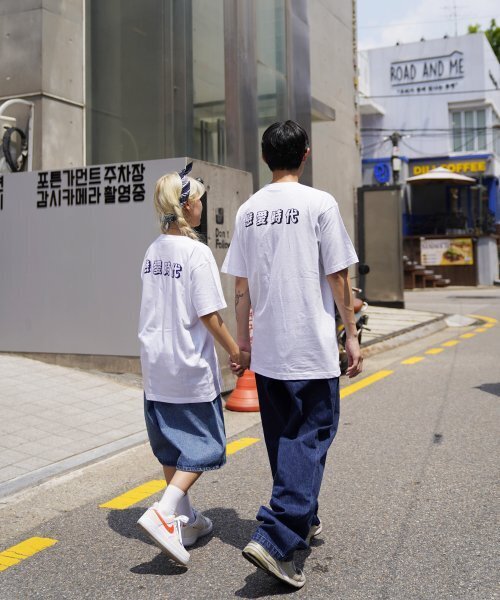 CREAM SODA LAB(クリームソーダラボ)の「恋愛時代 半袖Tシャツ ライトグレー ブラック(Tシャツ/カットソー・レディース・その他・MEDIUM/X-LARGE/XX-LARGE/LARGE)」の15枚目の写真
