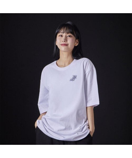 ASTRAL PROJECTION（アストラルプロジェクション）の「[オーバーサイズ]グラフィティ13番手コットンラウンドネック半袖Tシャツ_ホワイト（Tシャツ/カットソー・メンズ・その他・MEDIUM/LARGE/X-LARGE/XX-LARGE）」の4枚目の写真