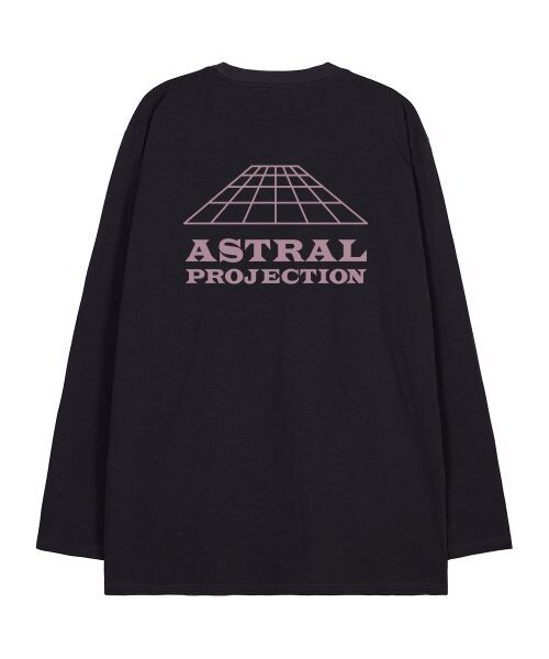 ASTRAL PROJECTION(アストラルプロジェクション)の「シグニチャーロゴオーバーサイズロングスリーブTシャツ_チャコール(Tシャツ/カットソー・メンズ・その他・LARGE/MEDIUM/X-LARGE)」の2枚目の写真