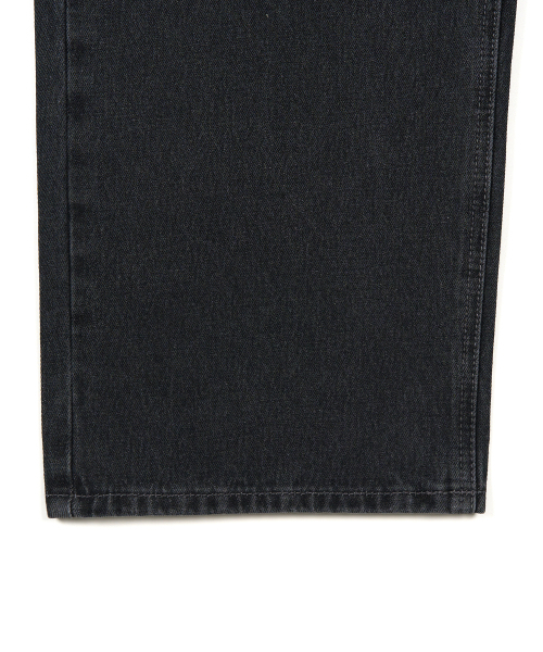 EXCONTAINER(エックスコンテナ)の「ディープウォッシングワイドデニムパンツ (WASHED BLACK)(デニムパンツ・メンズ・その他・SMALL/MEDIUM/LARGE/X-LARGE)」の5枚目の写真