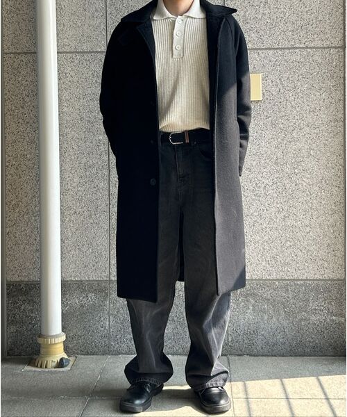 EXCONTAINER(エックスコンテナ)の「ディープウォッシングワイドデニムパンツ (WASHED BLACK)(デニムパンツ・メンズ・その他・SMALL/MEDIUM/LARGE/X-LARGE)」の19枚目の写真