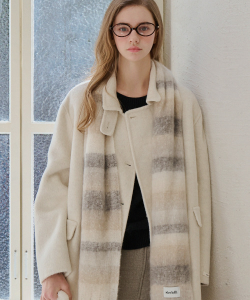 SLOWLOLLI(スローローリ)の「Elegant button handmade coat - Ivory(トレンチコート・レディース・アイボリー・FREE)」の5枚目の写真