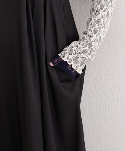 natural couture（ナチュラルクチュール）の「タックキャミワンピース（ワンピース・レディース・アイボリー/グレイッシュベージュ/ブラック・FREE）」の20枚目の写真