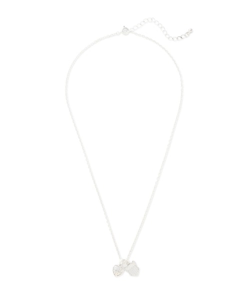 AVIREX(アヴィレックス)の「HEART 2TOP NECKLACE(SILVER)by J.H.M CO.,LTD.(ネックレス・レディース・シルバー・F)」の3枚目の写真